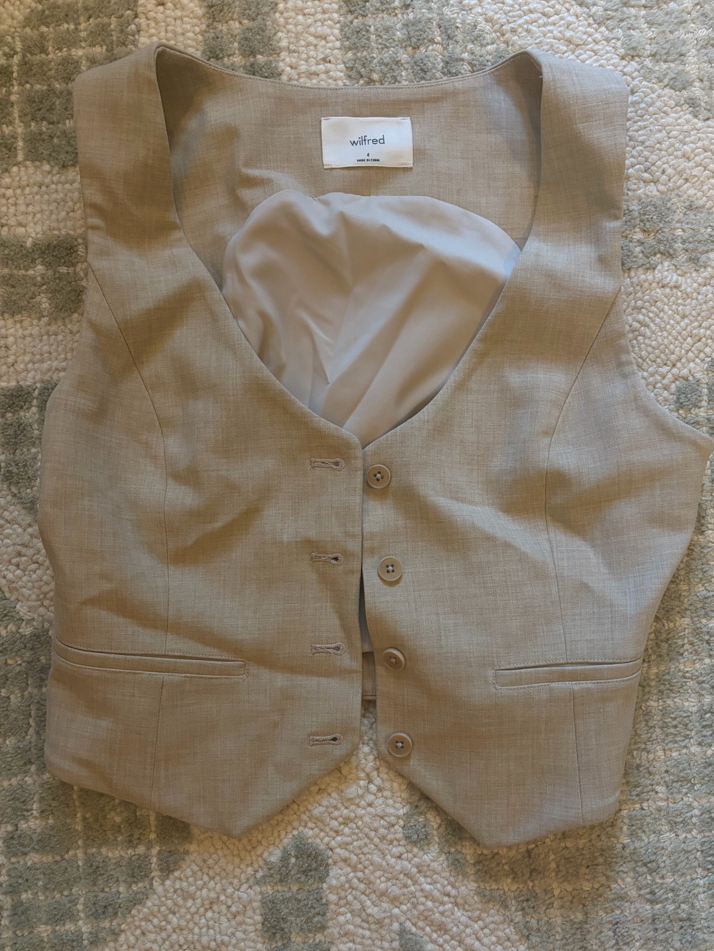 Aritzia Women’s Beige Vest